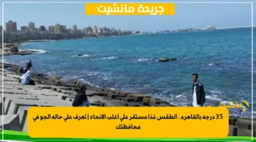 35 درجة بالقاهرة.. الطقس غدًا مستقر على أغلب الأنحاء تعرف على حالة الجو في محافظتك 1